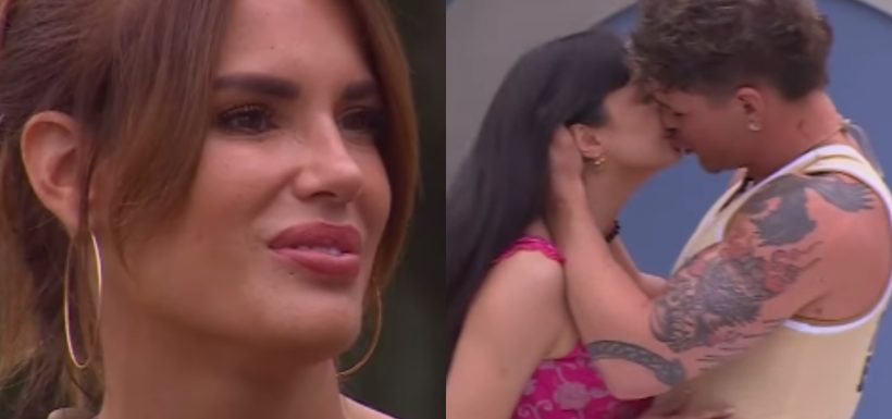 beso de raimundo cerda a javiera belén frente a gala caldirola en ¿Ganar o servir?