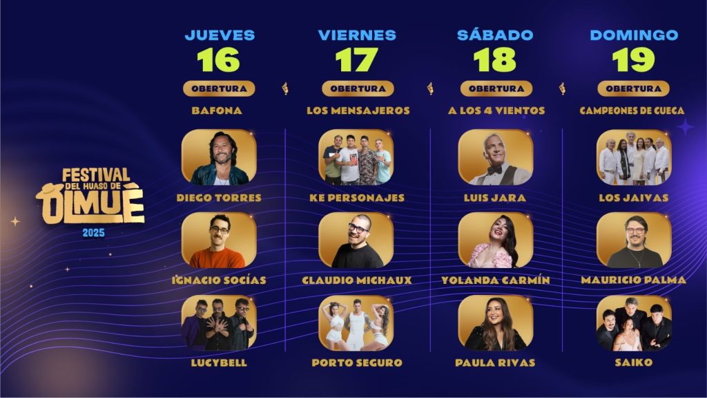 cartelera Festival de Olmué 2025