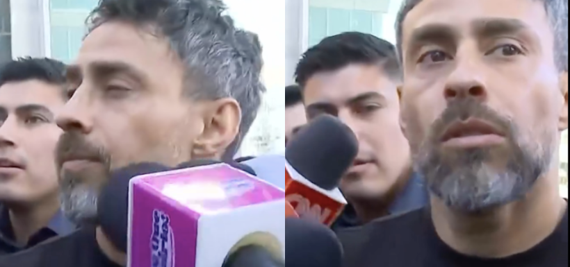 Jorge Valdivia en centro de justicia