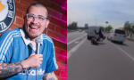 Claudio Michaux sufre accidente en moto y comparte el momento exacto