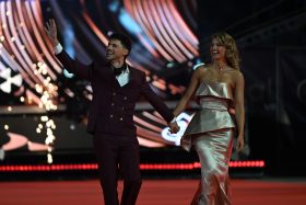 josefina montané y pedro campos en la gala del festival de viña 2026