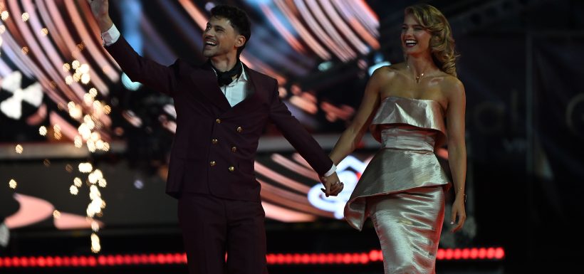 josefina montané y pedro campos en la gala del festival de viña 2026