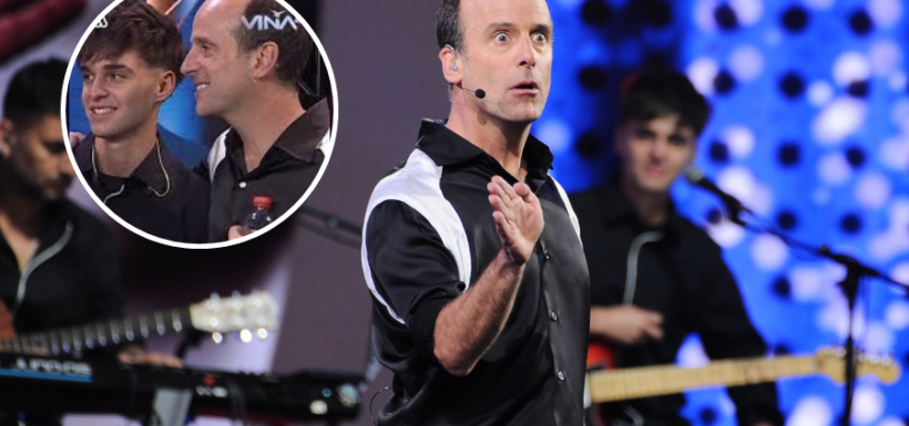 stefan kramer y su hijo Santiago en el Festival de Viña 2026
